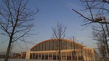 Photo of the Warnow Hansa exhibition hall in Rostock.