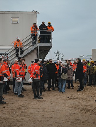 Richtfest als Dank an das Bauteam.