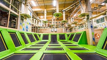Foto der Fundorena, Feldberger Hof. Zu sehen ist ein Foto vom Trampolinpark.