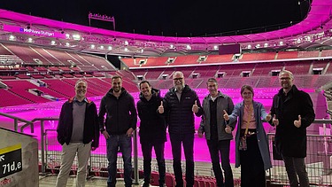 Andrea bei einem Projektstart Teamevent. 