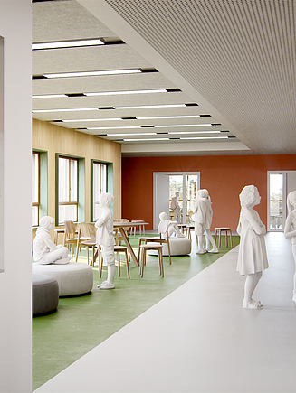 Most of the school’s internal and external walls will be constructed using timber.