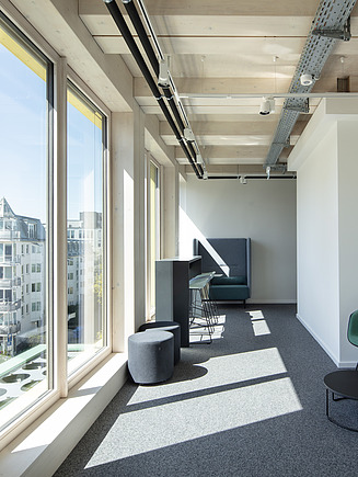 Innenansicht des Bürogebäudes mit einer Bruttogeschossfläche von 6.700 m². 