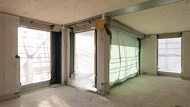 Photo of a wooden interior.
