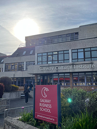 Außenaufnahme vom Galway Cultural Institute in Dublin.