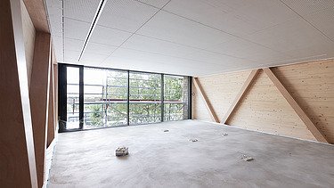 Photo of the visitor center in Ruhestein, assembly, interior.