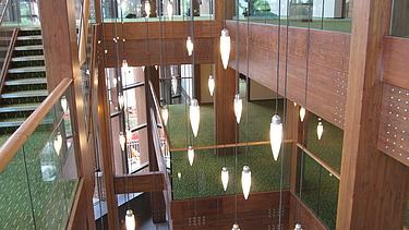 Foto des Treppenhauses des Waterside Theaters in Aylesbury.