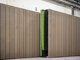 Foto von LENO-ADD-Außenwandelementen in der Produktion