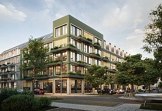 Vincent Munich Visualization of the large Vinzent residential complex in Munich.