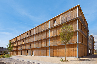 Collegium Academicum, Heidelberg Photo of the Collegium Academicum in Heidelberg. You can see a building made of wood.