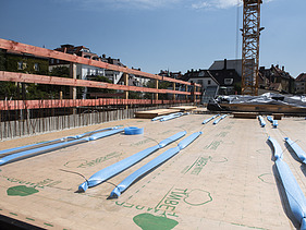 Foto des Rohbaus VINZENT in München. 