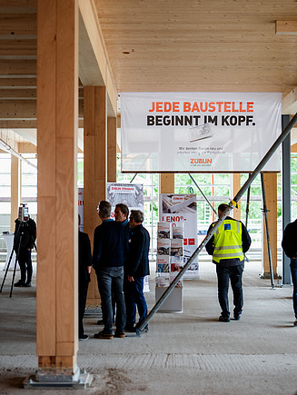 In total, around 7,000 m³ of timber will be used in the project.
