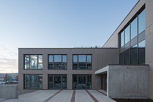 Photo of the new ZÜBLIN Neu-Ulm office building. Exterior view.
