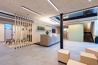 Foto des Eingangsbereiches von ZÜBLIN aus Langenargen