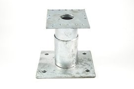 Photograph of a column base by ZÜBLIN Timber
