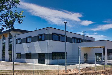 Verwaltungsgebäude Nalbach Foto des Verwaltungsgebäudes in Nalbach.