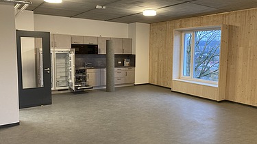 Interior view of the police school, Meiningen. 