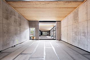 Photo of the visitor center in Ruhestein, assembly, interior.