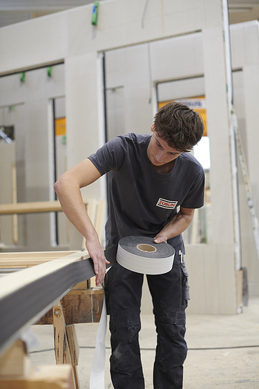 Sebastian works a lot with his hands.