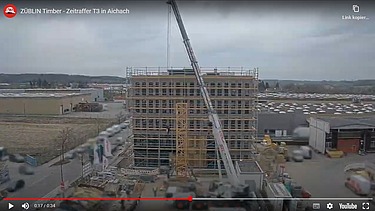 Foto des Büroneubaus T3 von ZÜBLIN Timber in Aichach.