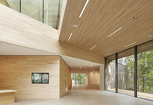 Foto von dem Besucherzentrum in Ruhestein, Innenraumaufnahme