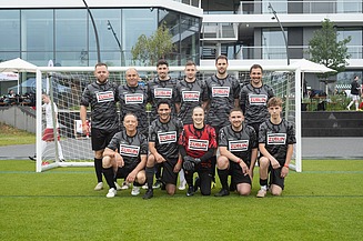 Das Team bestand aus (von hinten): XXX, Thomas Högg, Nico Lutz, David Burghart, Kristoffer Wildt, Marcel Hofer, Wolfgang Winter, Emre Aygün, Sarah Reissner, Florian Eckert, Wolfgang Jakob