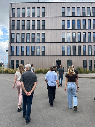Factory and office tour for the new trainees.