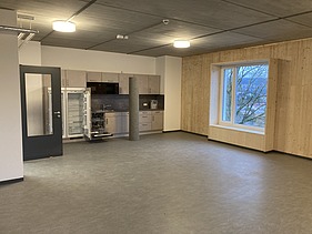 Interior view of the police school, Meiningen. 