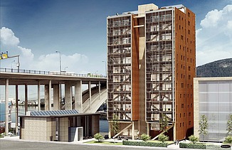 Photo of the high-rise residential building 