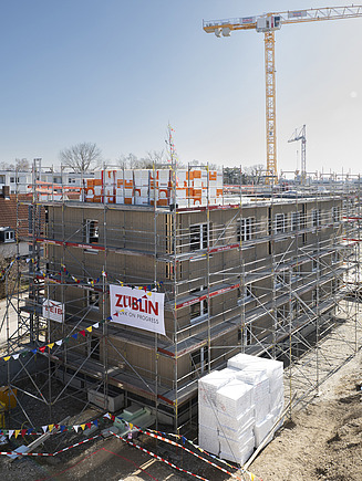 Current status of the construction site from above.