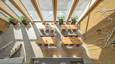 Foto des Innenraums des Weinhotels in Gengenbach.