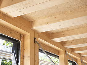 Foto des Rohbaus VINZENT in München von innen.