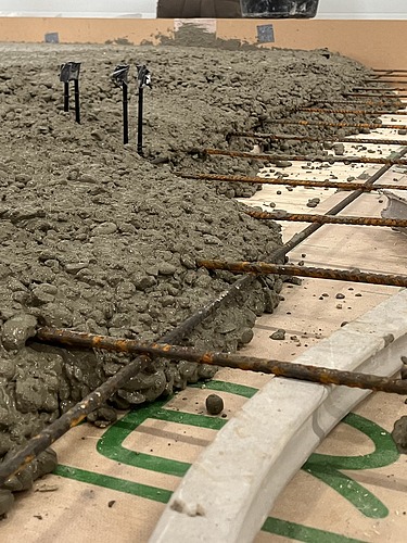 Photo wood-concrete composite system