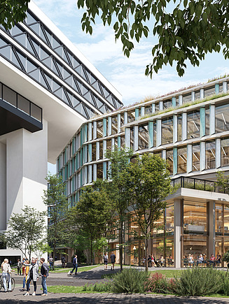 Visualization of the LOVT VIBE office building