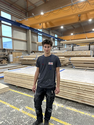 Sebastian in der Produktion.