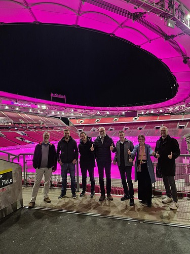 Andrea at a project launch team event. 