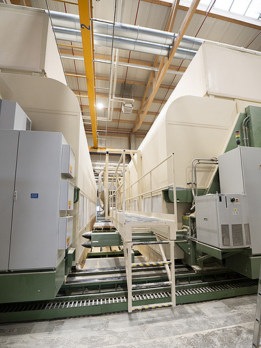 The Hundegger panel processing system. 
