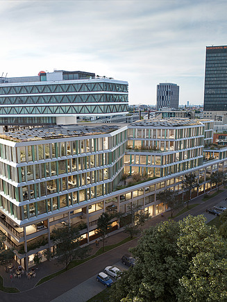 Visualization of the LOVT VIBE office building