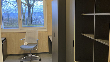 Interior view of the police school, Meiningen. 