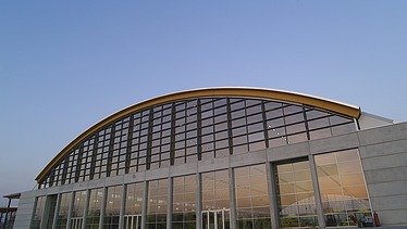 Photo of the Warnow Hansa exhibition hall in Rostock.