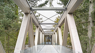 Foto von dem Besucherzentrum in Ruhestein, Skywalk.