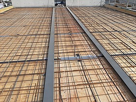 Photo of an HBV ceiling. Construction site.